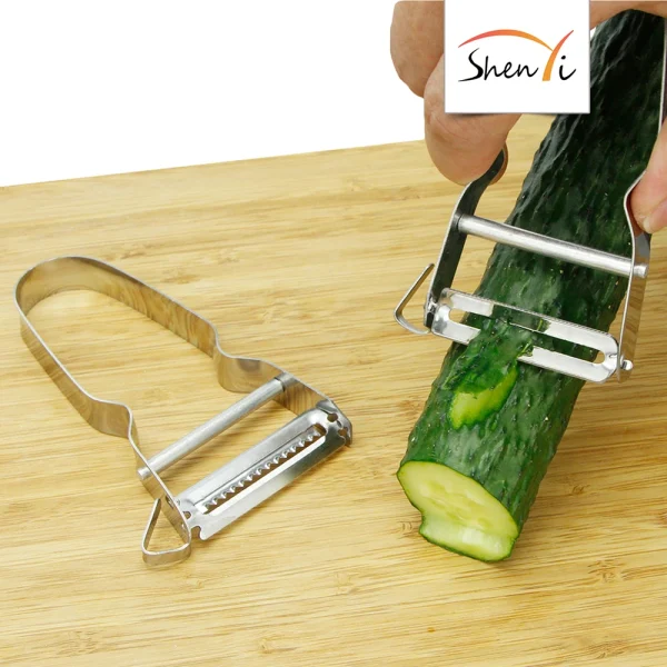 Durable stainless steel Kitchen Accessory  Vegetable tools Fruit Serrated Blade Peeler Grater potato cutter - Image 6