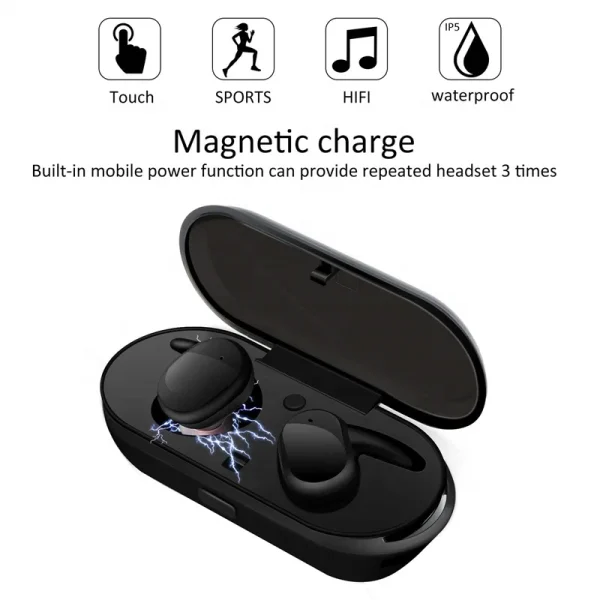 True wireless tws4 y30 new anc tws headphones earphone gaming watch earbuds best air pro ear buds f9 noise cancelling earbuds - Image 3